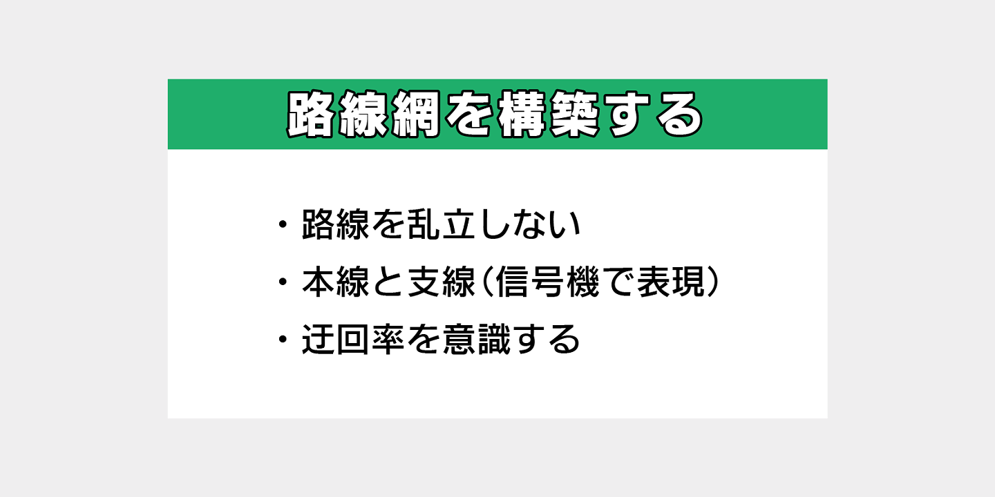 路線網を構築する